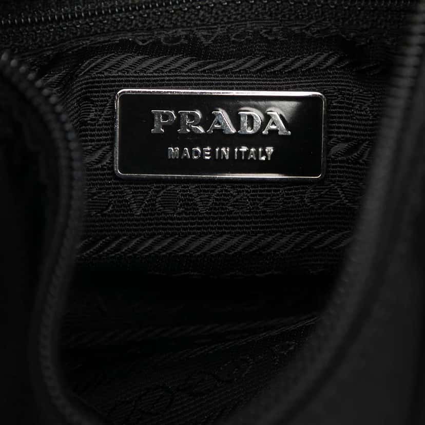 Prada Tessuto Buckle Messenger Bag Black Good condition - Box View