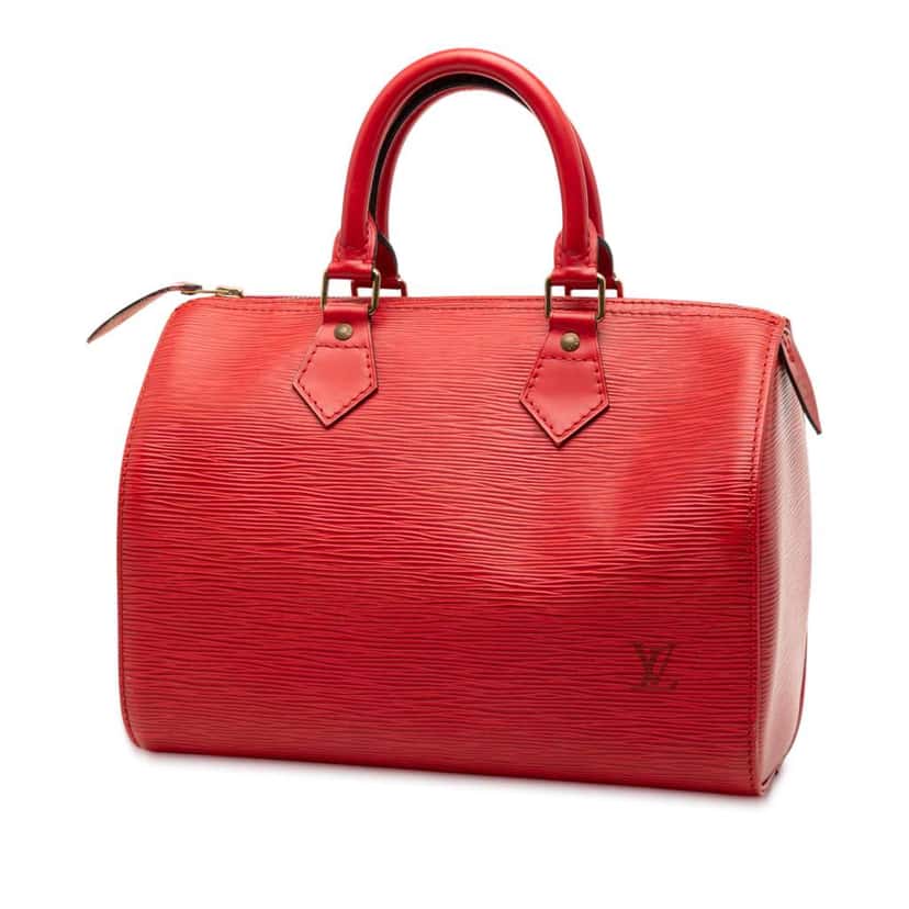 Louis Vuitton Epi Speedy 25 Red Leather Good condition - Back View