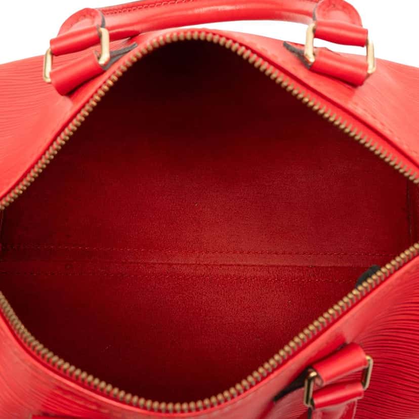 Louis Vuitton Epi Speedy 25 Red Leather Good condition - Model View