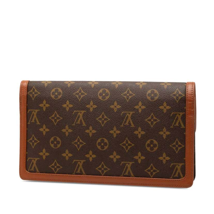 Louis Vuitton Monogram Pochette Dame GM Brown Good condition - Back View