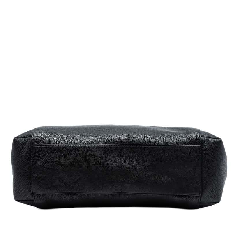 Gucci Leather Lady Tassel Top Handle Bag Black Leather Good condition - Inside View
