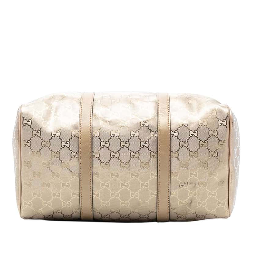 Gucci Medium GG Imprime Joy Boston Bag Gold Canvas Good condition - Inside View