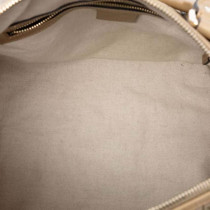 Gucci Medium GG Imprime Joy Boston Bag Gold Canvas Good condition - Model View