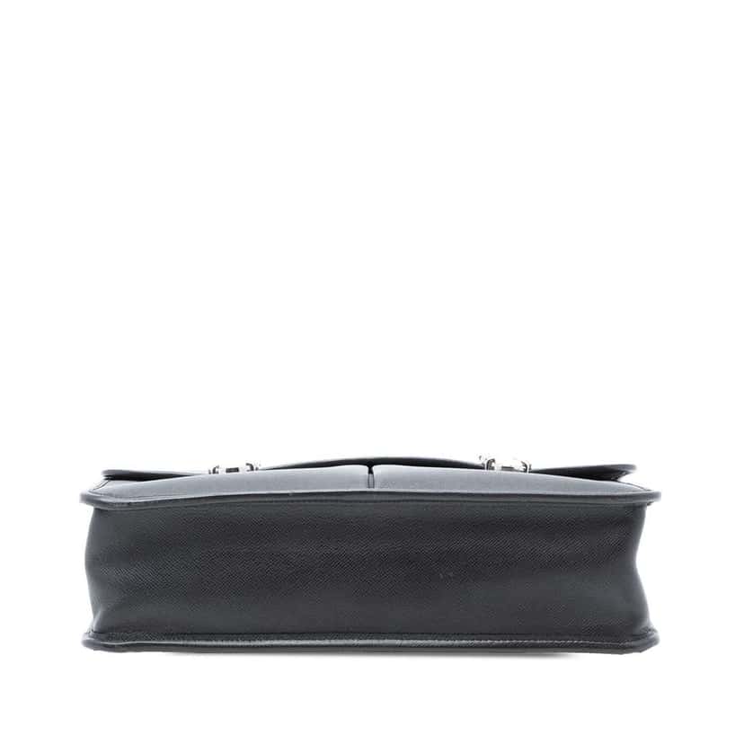 Louis Vuitton Taiga Anton Briefcase Black Leather Good condition - Inside View