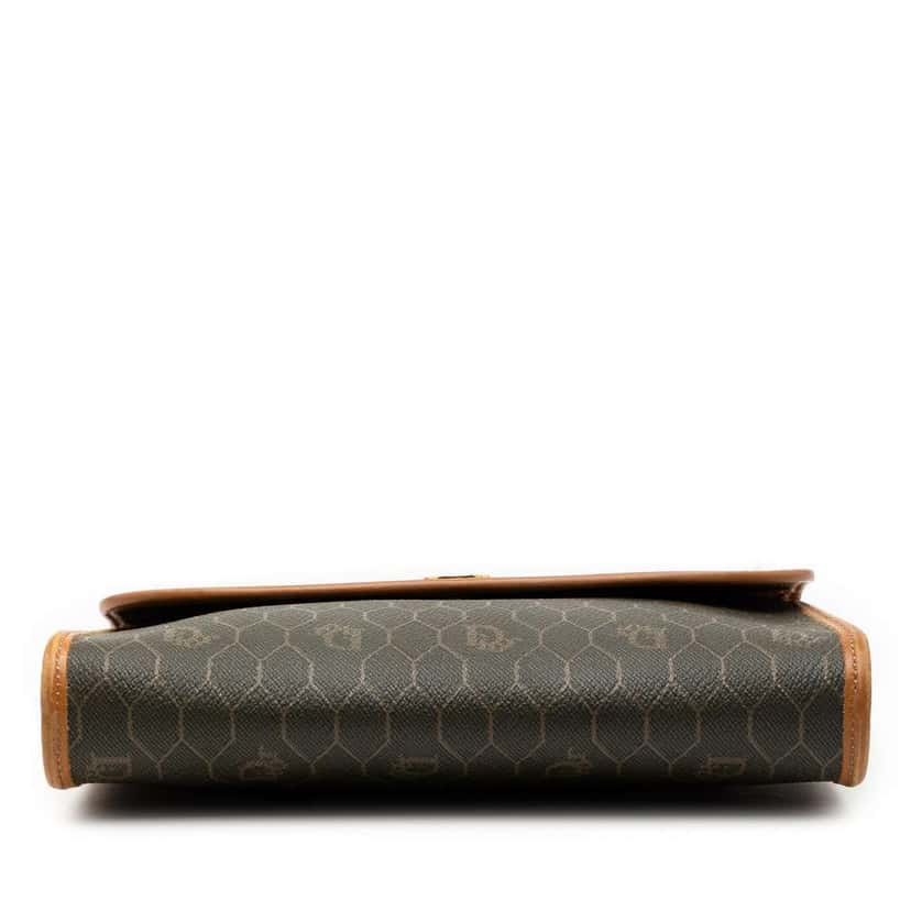 Dior Honeycomb Coated Canvas Crossbody Brown Canvas Good condition - Inside View