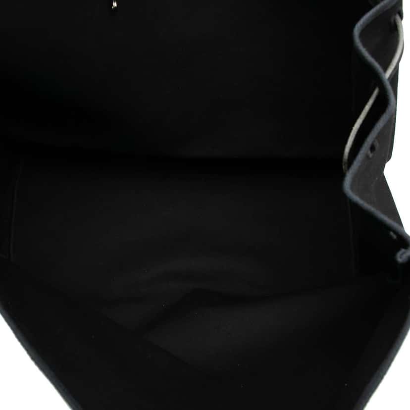 Hermès Toile Militaire Vache Hunter Herbag Zip Retourne Cabine 50 Black Canvas Good condition - Model View