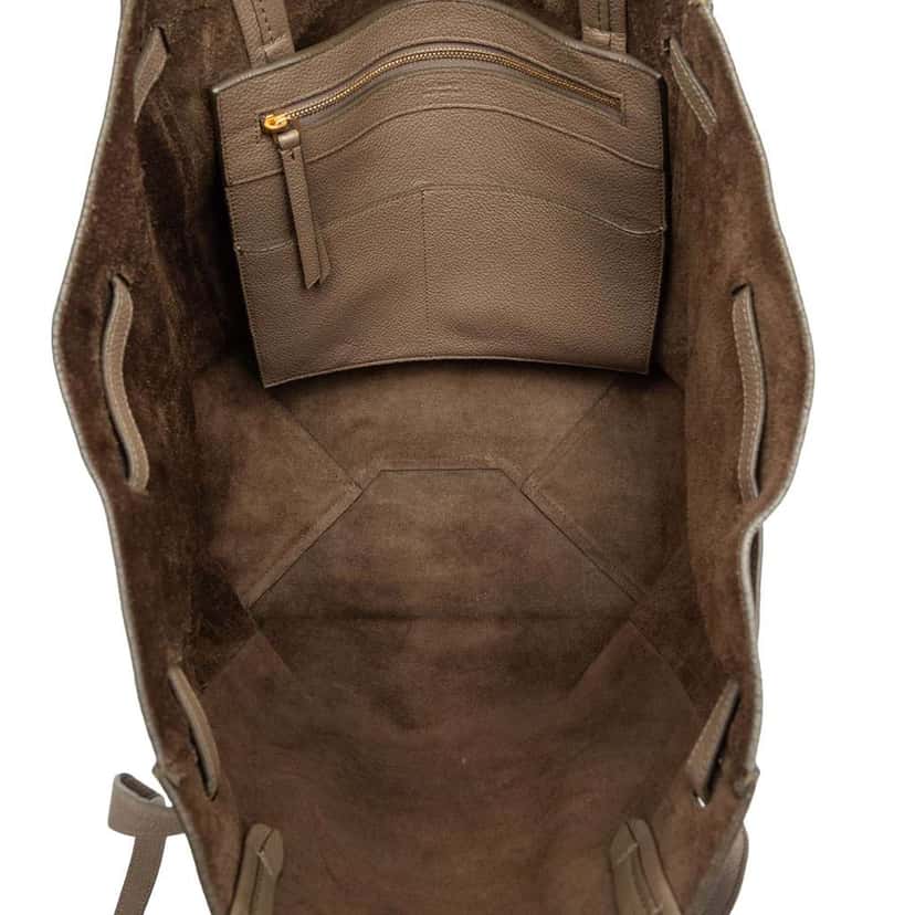 Celine Small Leather Phantom Cabas Tote Brown Leather Very good condition - Model View