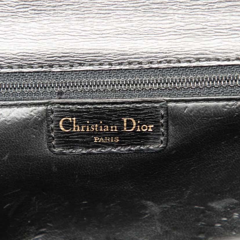 Dior Leather Chain Crossbody Black Leather Good condition - Box View