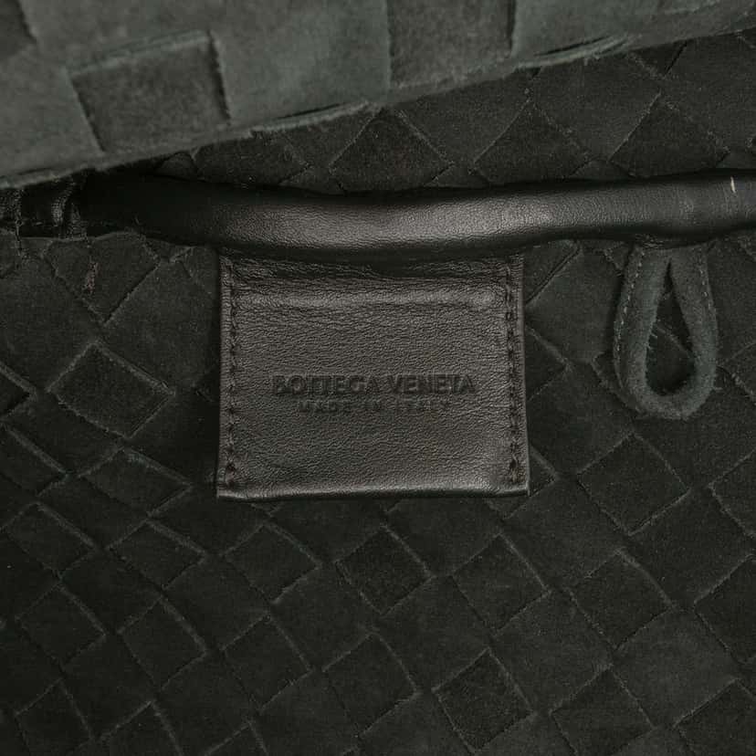 Bottega Veneta Leather Intrecciato Zip Tote Black Leather Good condition - Box View