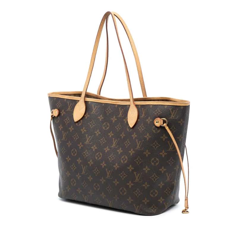 Louis Vuitton Monogram Neverfull MM Brown Good condition - Back View