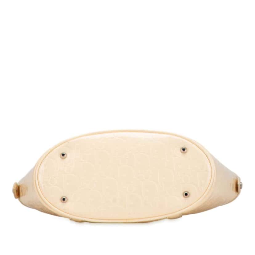 Dior Diorissimo Trotter Patent Tote Brown Leather Good condition - Inside View