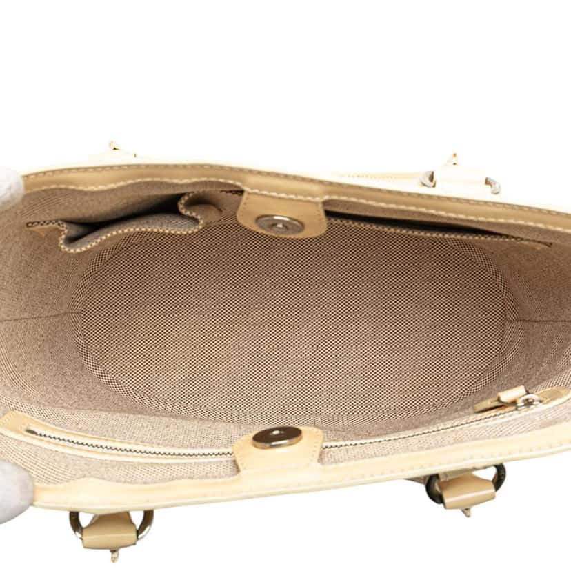 Dior Diorissimo Trotter Patent Tote Brown Leather Good condition - Model View