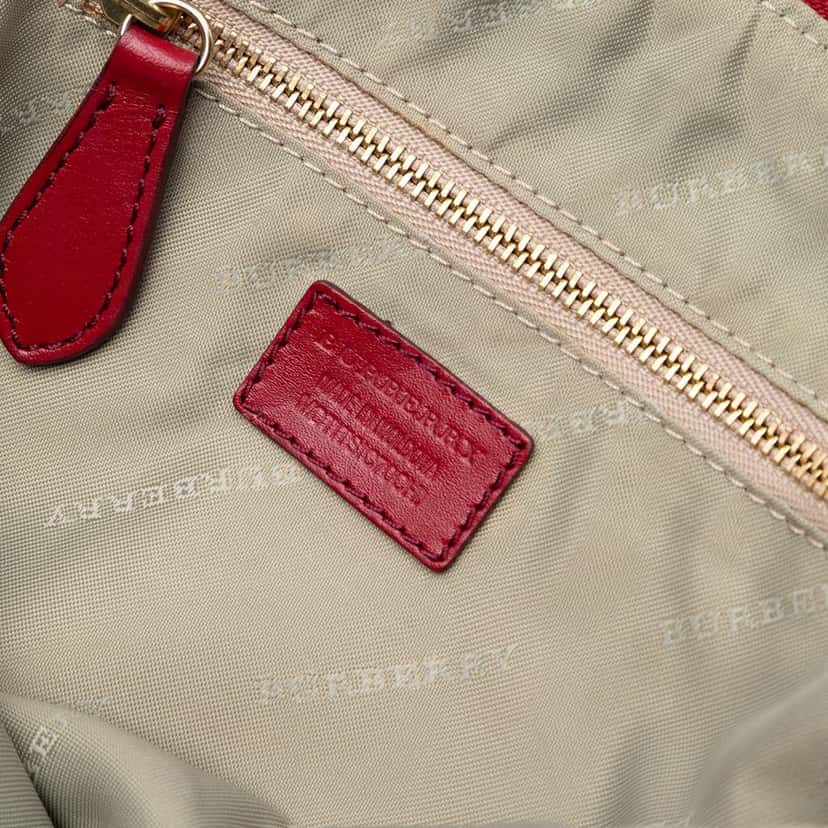 Burberry Mini Haymarket Check Coated Canvas Orchard Crossbody Brown Canvas Good condition - Box View