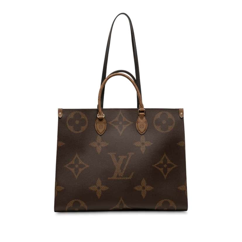 Louis Vuitton Monogram Reverse Giant OnTheGo GM Brown Good condition - Front View