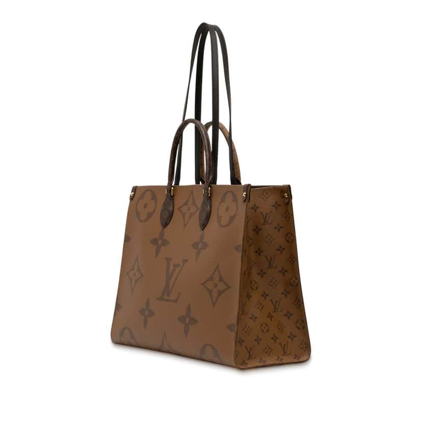 Louis Vuitton Monogram Reverse Giant OnTheGo GM Brown Good condition - Back View