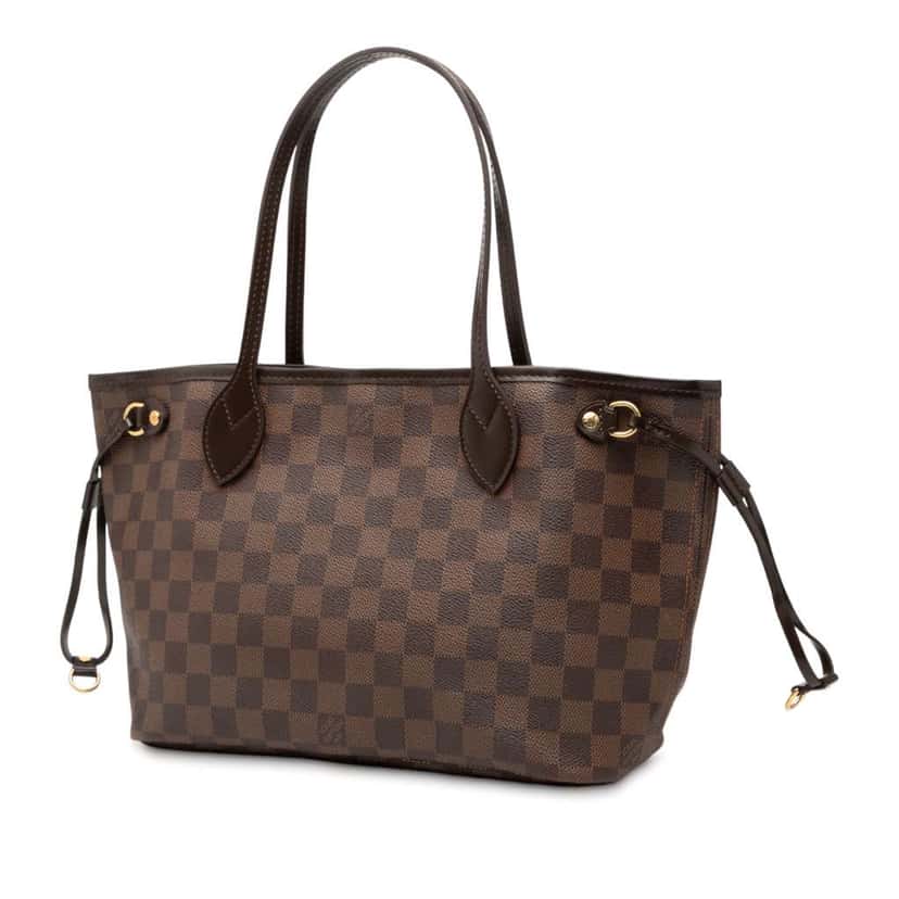 Louis Vuitton Damier Ebene Neverfull PM Brown Good condition - Back View