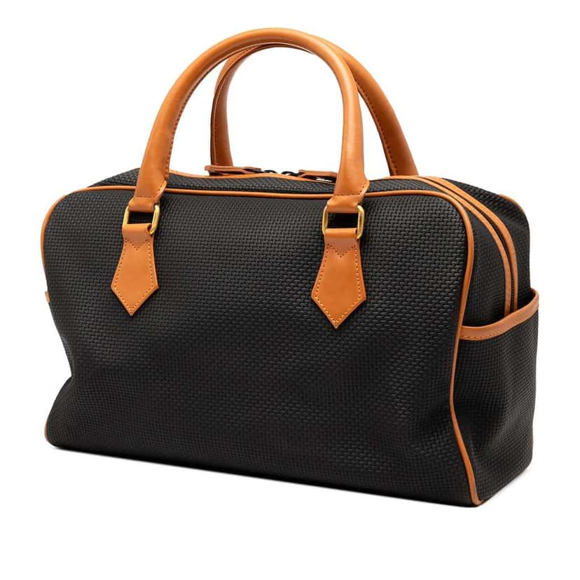 Saint Laurent PVC Boston Bag Black Good condition - Back View