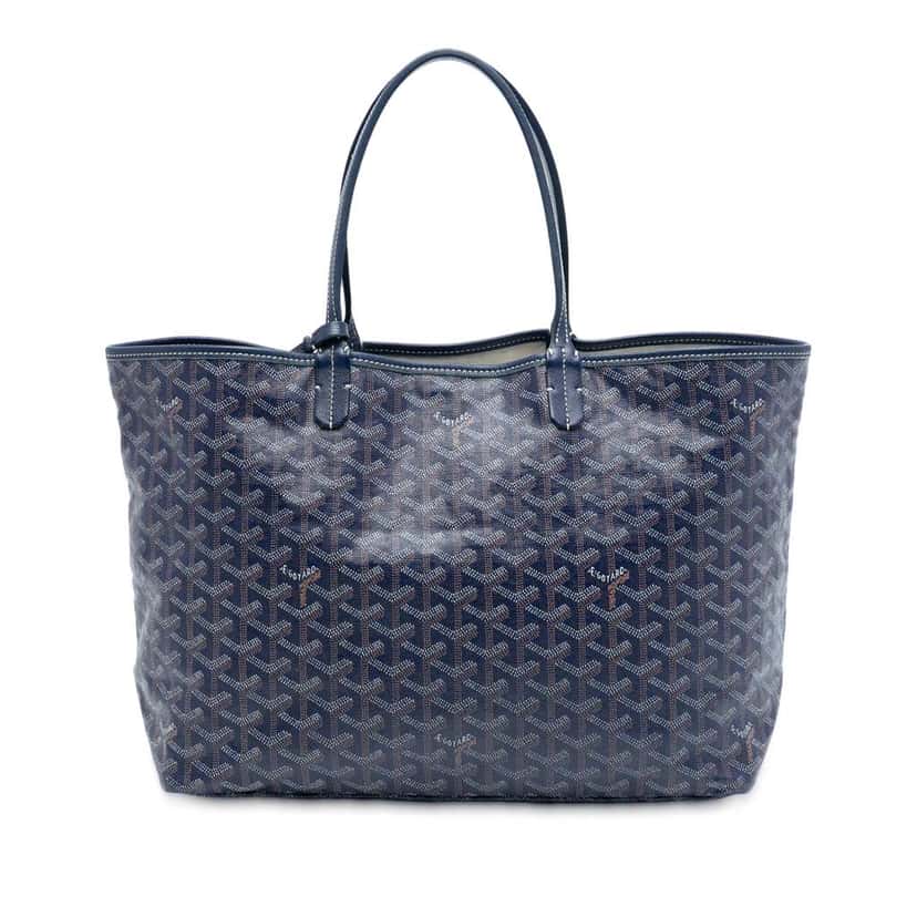 Goyard Goyardine Saint Louis PM Blue Canvas Very good condition - Front View