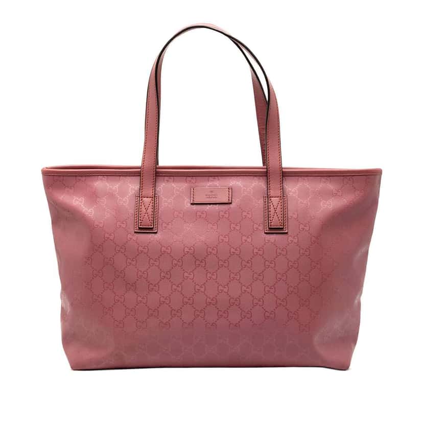 Gucci Medium GG Imprime Tote Pink Canvas Good condition - Front View