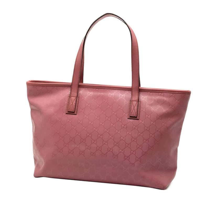 Gucci Medium GG Imprime Tote Pink Canvas Good condition - Back View