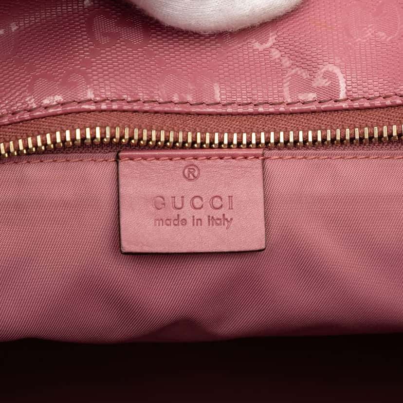 Gucci Medium GG Imprime Tote Pink Canvas Good condition - Box View