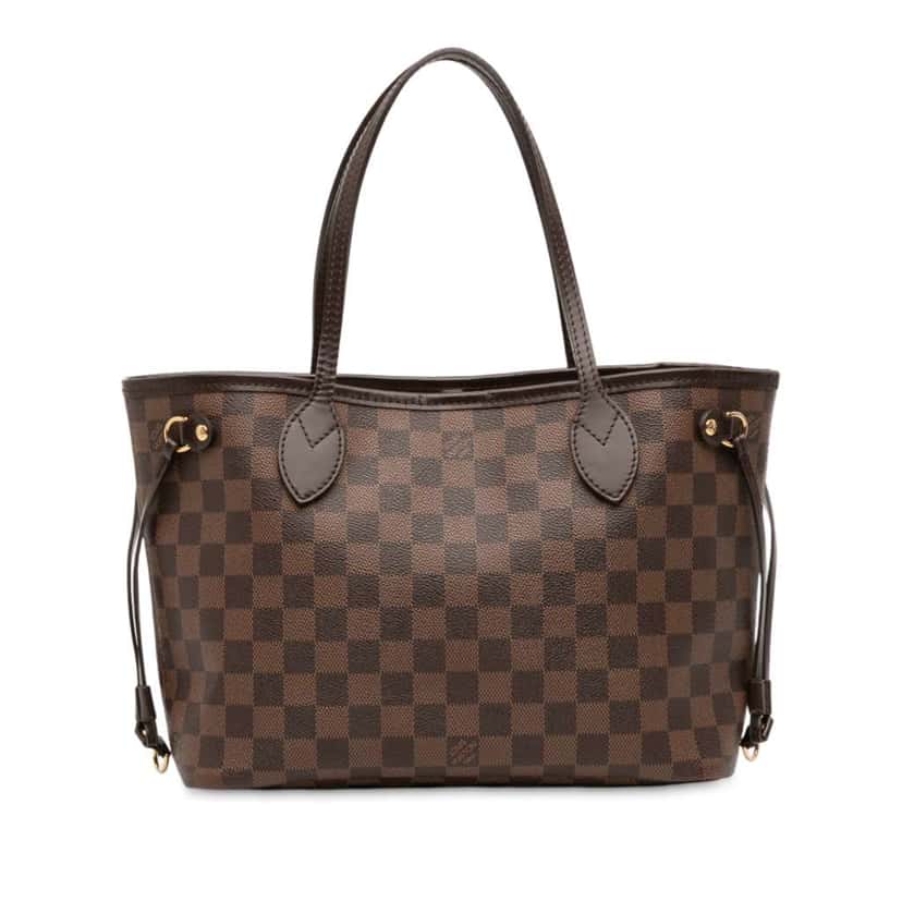 Louis Vuitton Damier Ebene Neverfull PM Brown Good condition - Front View