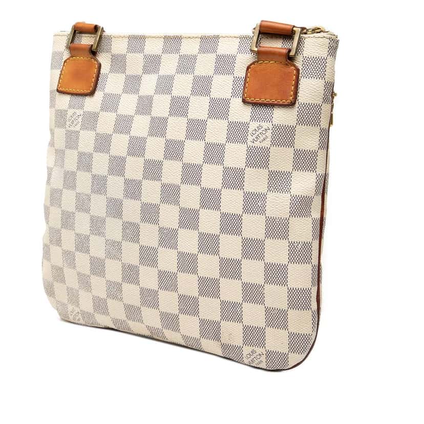 Louis Vuitton Damier Azur Pochette Bosphore White Good condition - Back View