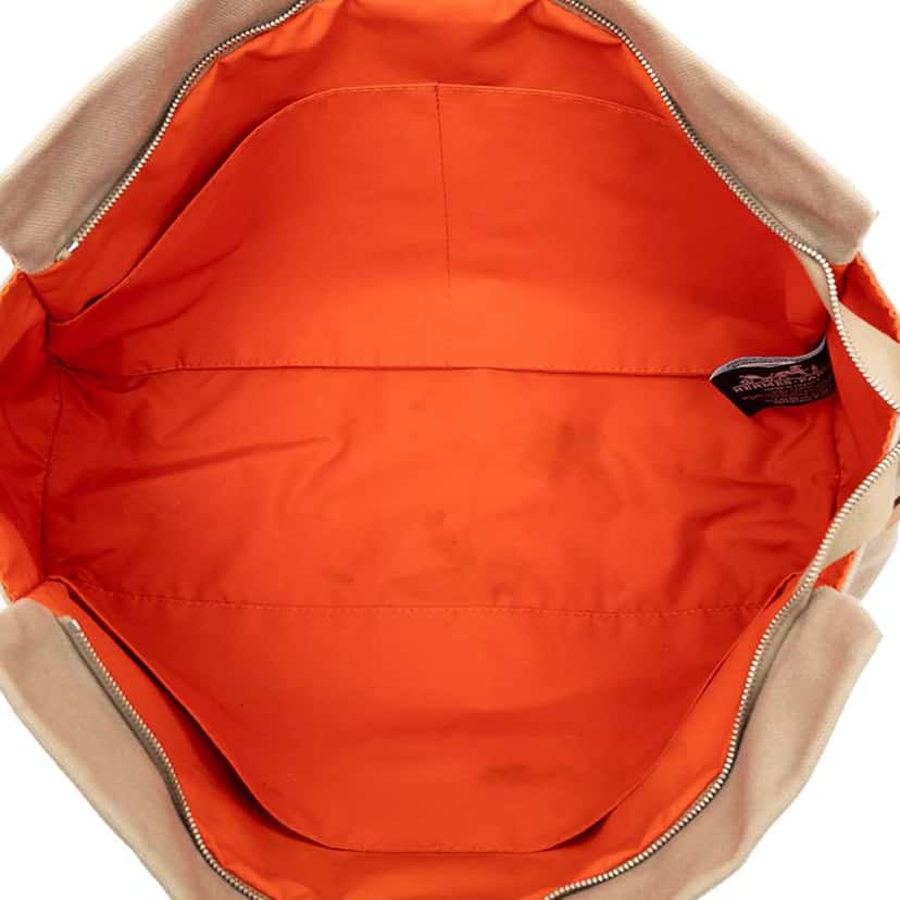 Hermès Canvas Jimetou Jumping Case Orange Canvas Very good condition - Model View