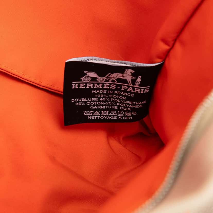 Hermès Canvas Jimetou Jumping Case Orange Canvas Very good condition - Box View