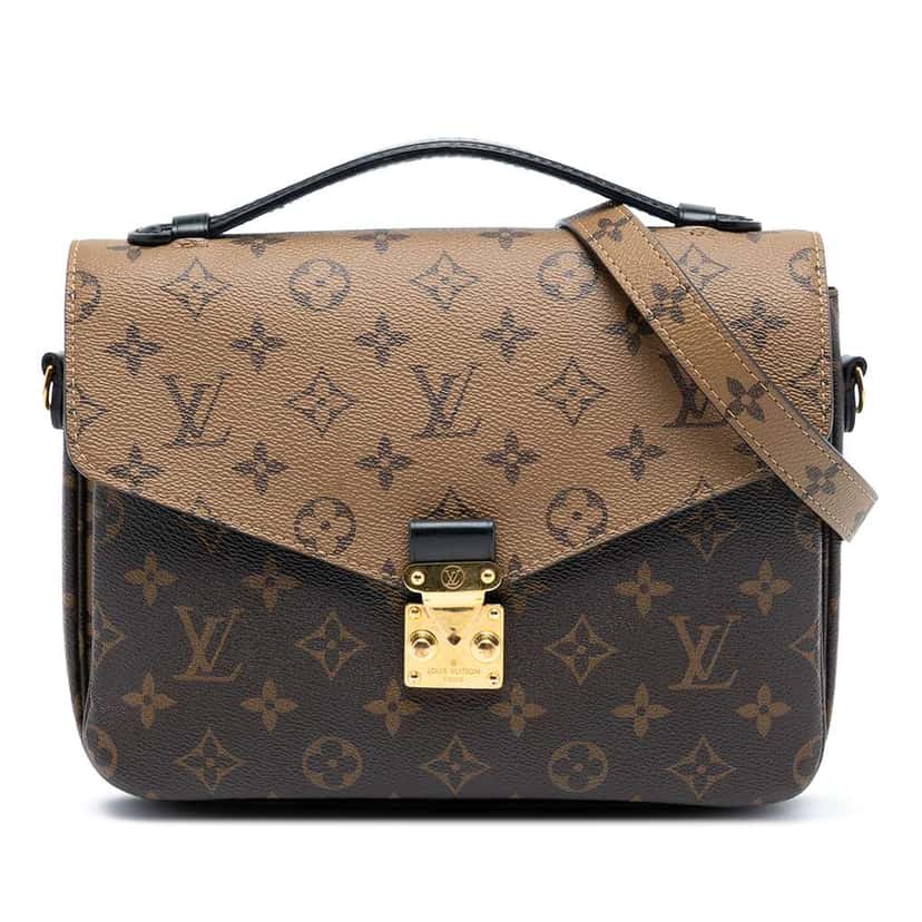 Louis Vuitton Monogram Reverse Pochette Metis Brown Good condition - Front View