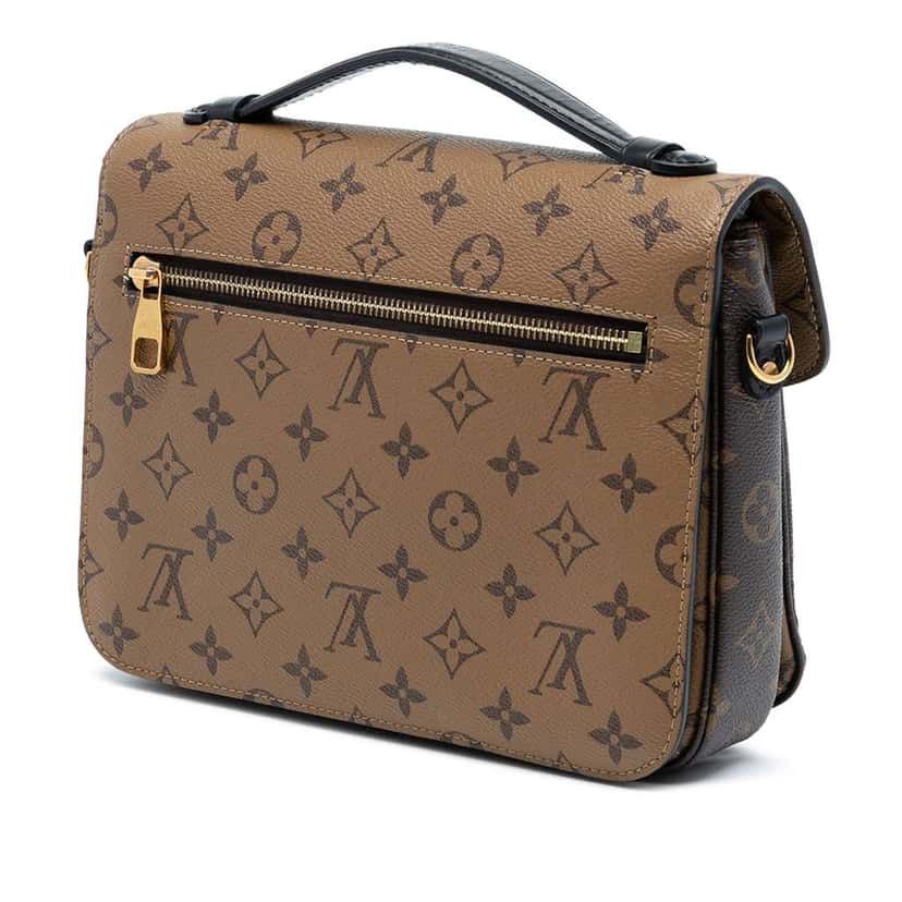 Louis Vuitton Monogram Reverse Pochette Metis Brown Good condition - Back View