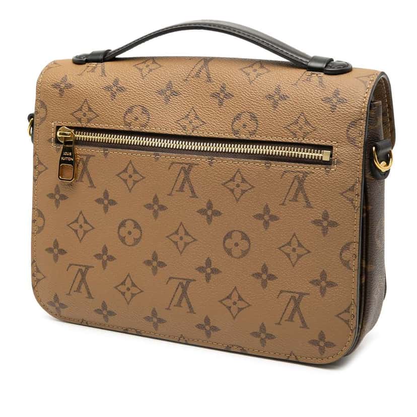 Louis Vuitton Monogram Reverse Pochette Metis Brown Good condition - Back View