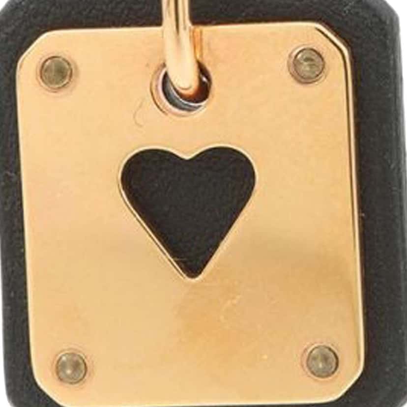 Hermès Gold Plated Swift As De Coeur Push Back Earrings Gold Metal Good condition - Model View