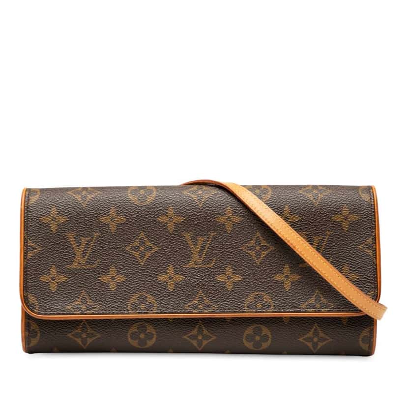 Louis Vuitton Monogram Pochette Twin GM Brown Good condition - Front View