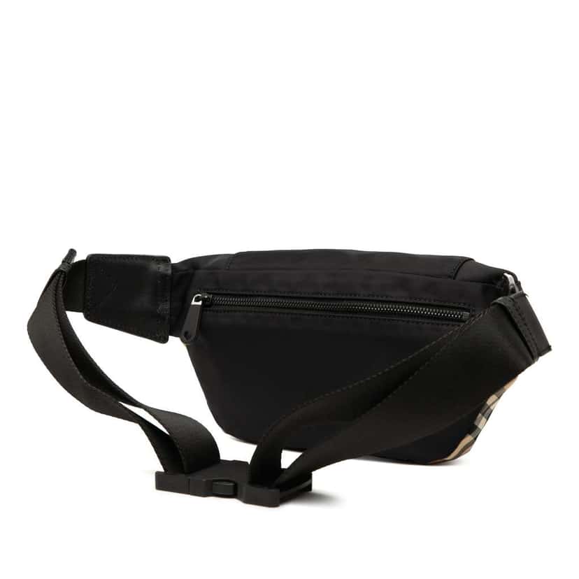 Burberry House Check Nylon Sonny Belt Bag Brown Good condition - Back View
