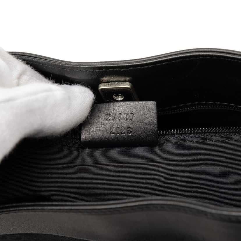 Gucci GG Canvas Shoulder Bag Black Canvas Good condition - Box View