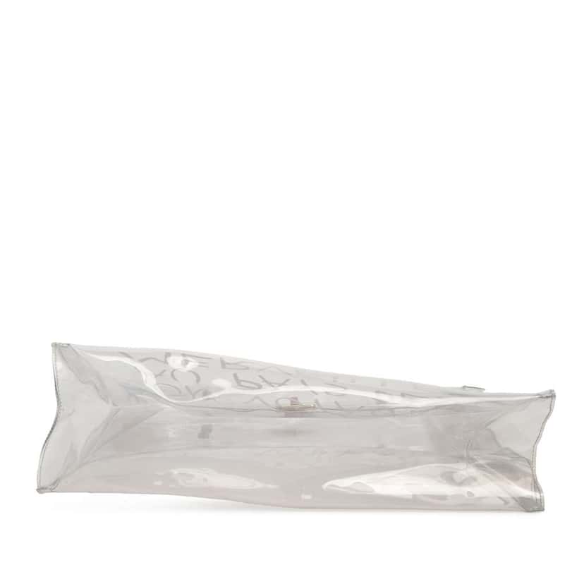 Hermès Vinyl Souvenir De L Exposition Kelly Handbag White Good condition - Inside View