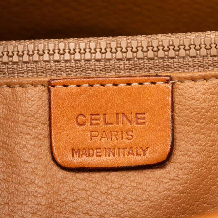 Celine Macadam Coated Canvas Shoulder Bag Brown Canvas Good condition - Box View