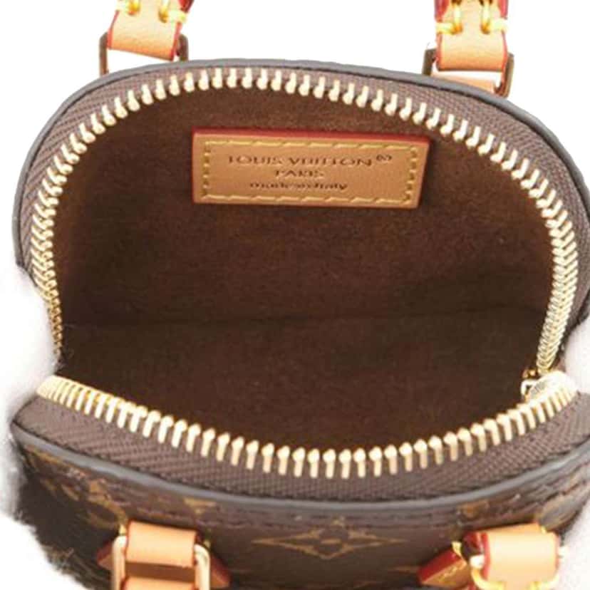 Louis Vuitton Monogram Micro Alma Bag Charm Brown Very good condition - Model View