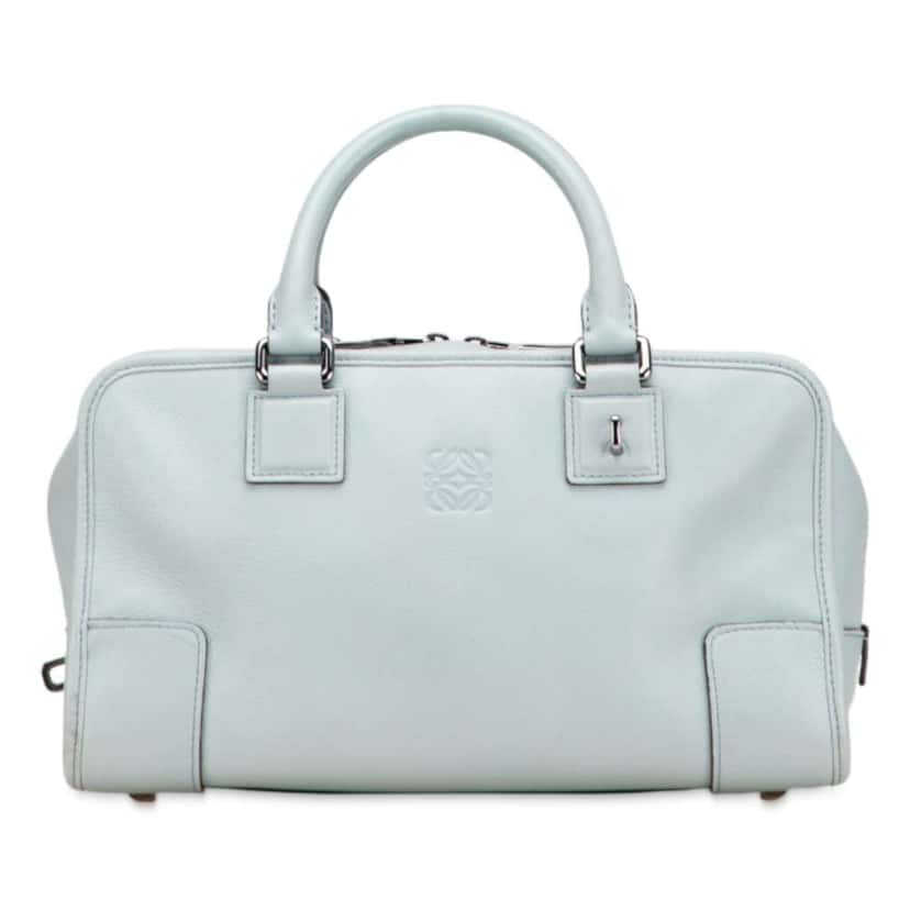 Loewe Limited Edition Leather Amazona 28 Blue Leather Good condition - Front View