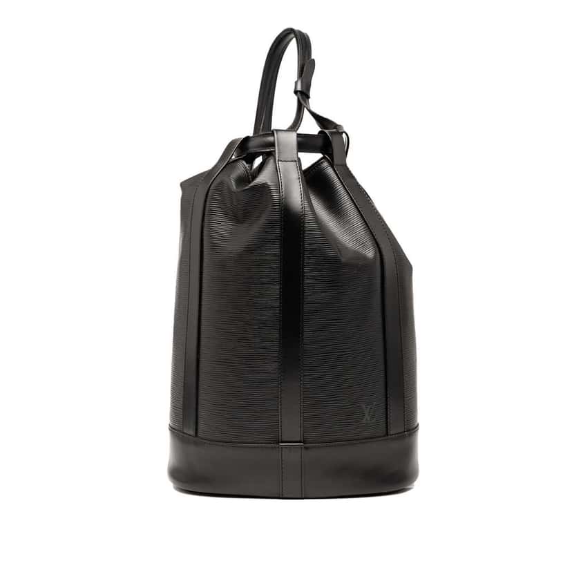 Louis Vuitton Epi Randonnee PM Black Leather Good condition - Front View
