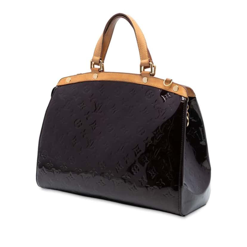 Louis Vuitton Monogram Vernis Brea MM Purple Leather Good condition - Back View
