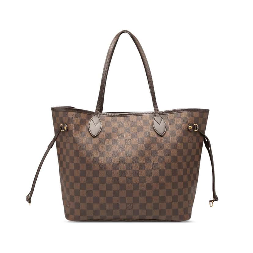 Louis Vuitton Damier Ebene Neverfull MM Brown Good condition - Front View