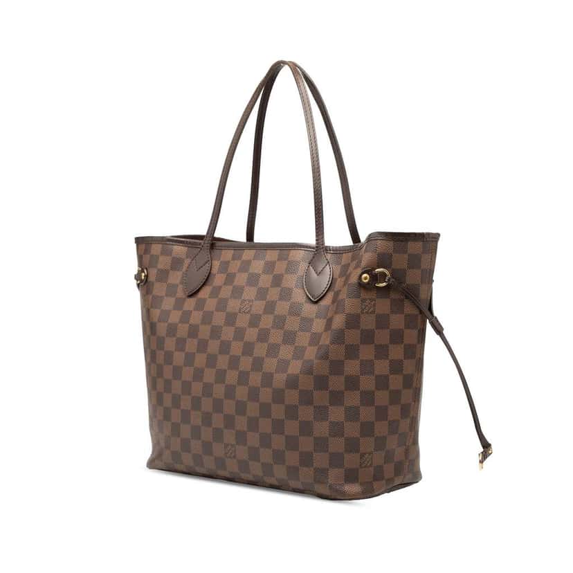 Louis Vuitton Damier Ebene Neverfull MM Brown Good condition - Back View