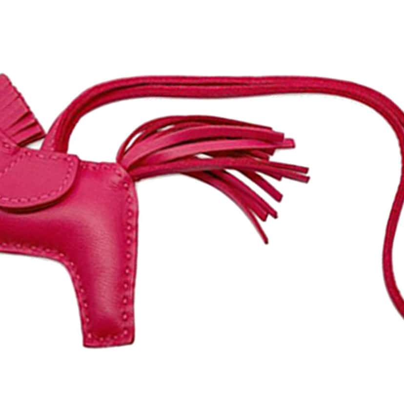 Hermès Milo Lambskin GriGri Rodeo Bag Charm PM Pink Leather Very good condition - Box View