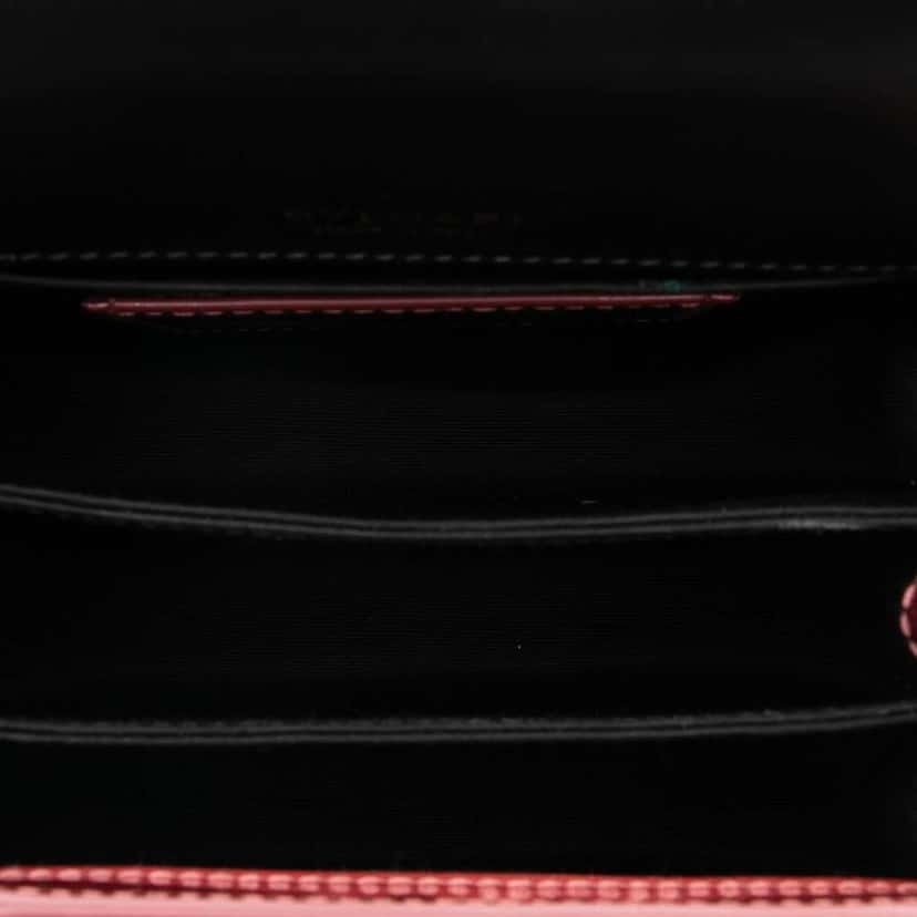 Bvlgari Small Patent Serpenti Forever Top Handle Satchel Pink Leather Good condition - Model View