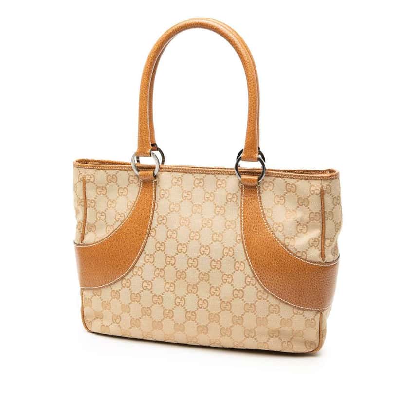 Gucci GG Canvas Tote Brown Canvas Very good condition - Back View