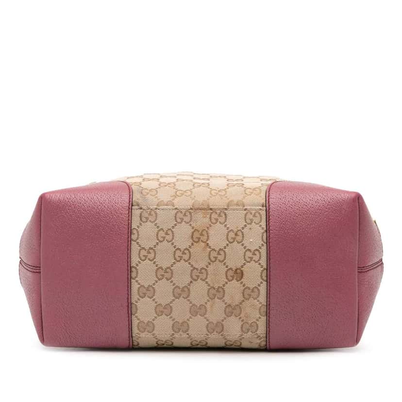 Gucci Medium GG Canvas Bree Satchel Brown Canvas Fair condition - Inside View