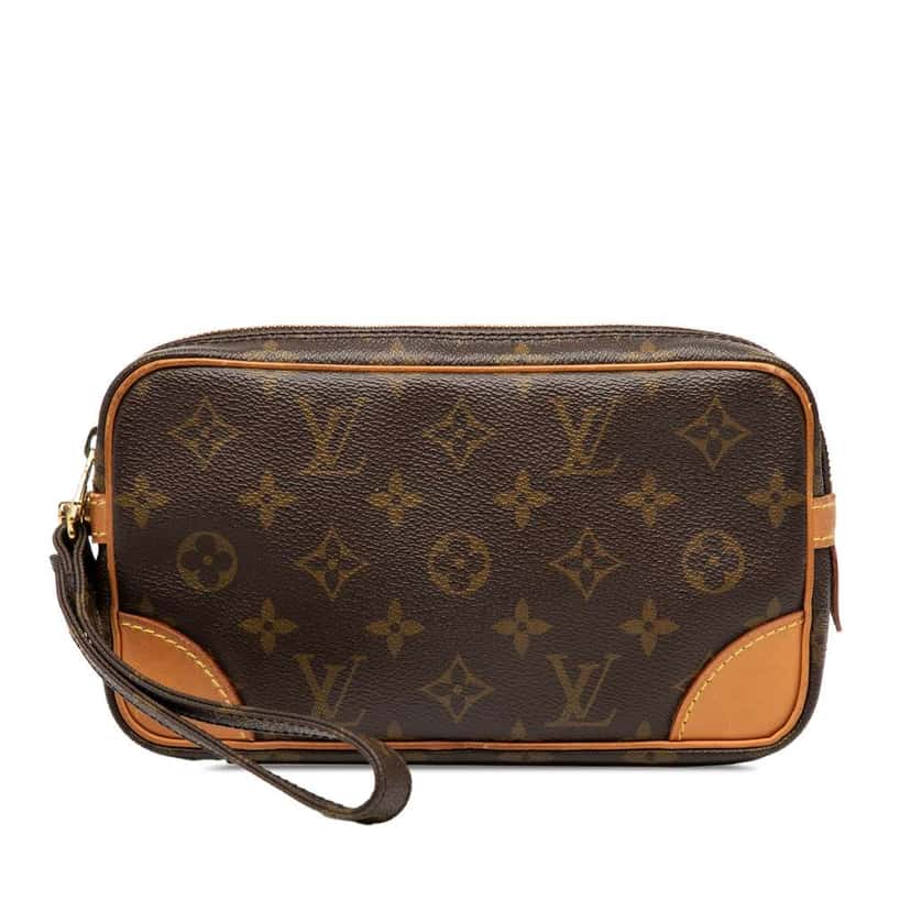 Louis Vuitton Monogram Marly Dragonne PM Brown Fair condition - Front View