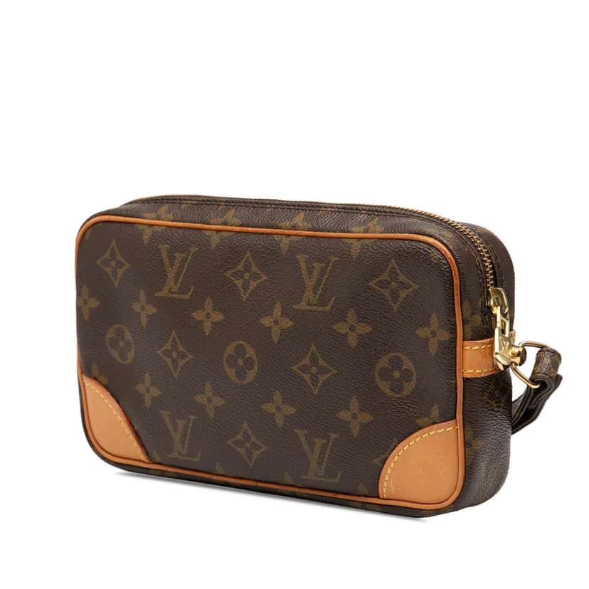 Louis Vuitton Monogram Marly Dragonne PM Brown Fair condition - Back View